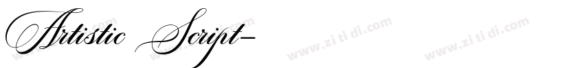 Artistic Script字体转换